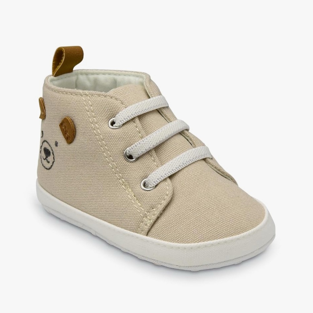 Carter's Beige Canvas Baby Sneakers